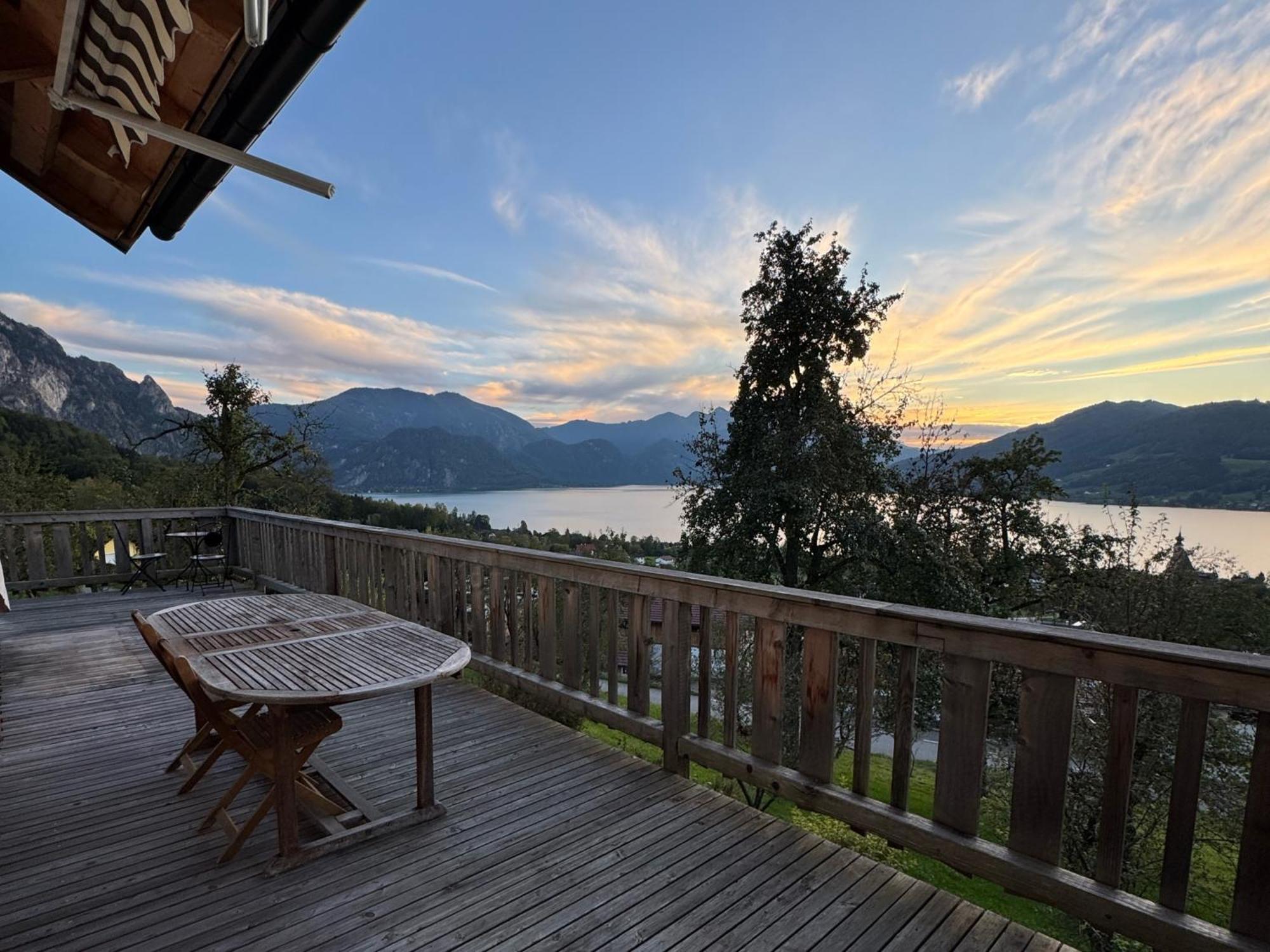 Attersee-Chalet Angermann Familie Spalt Daire Steinbach am Attersee Dış mekan fotoğraf